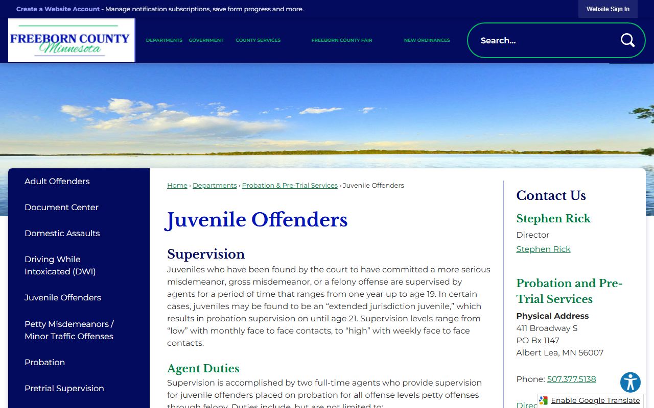 Freeborn County Sheriff's Office recent arrests Albert Lea