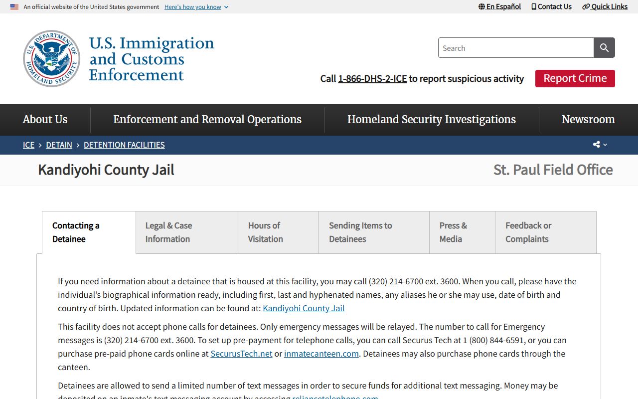Kandiyohi County jail in-custody list recent arrests Willmar