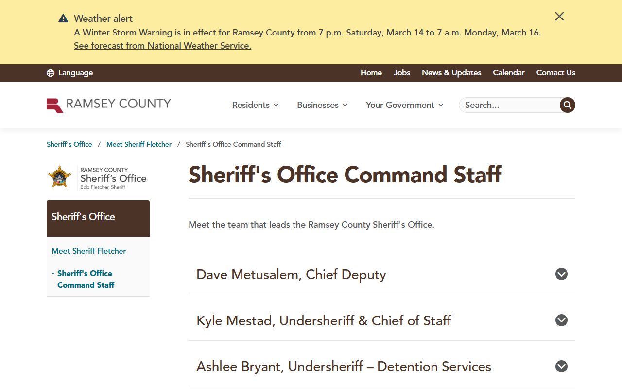 Ramsey County ADC inmate custody booking reports recent arrests