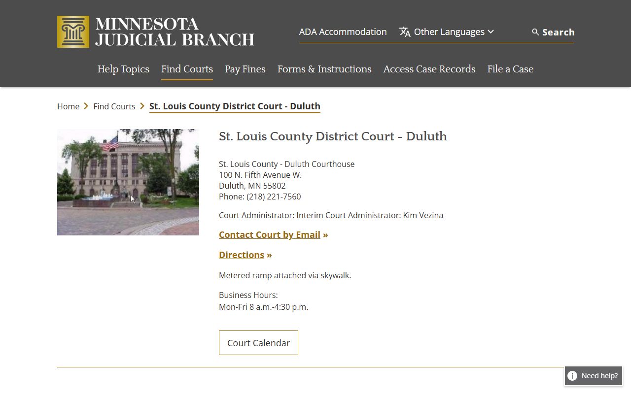 St. Louis County District Court Duluth recent arrests